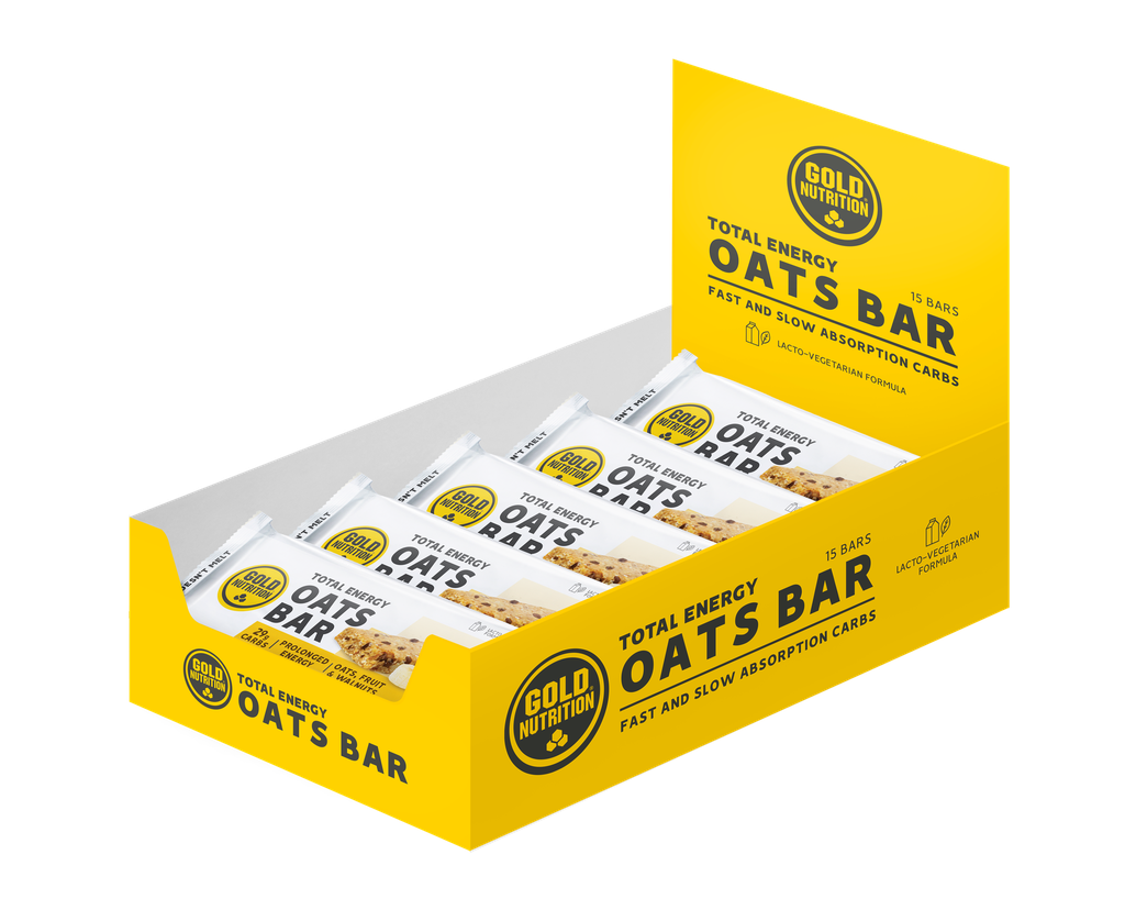 GoldNutrition - Boîte de  15x TOTAL ENERGY OATS BAR - 40g