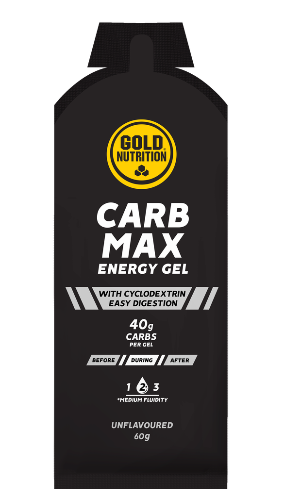 GoldNutrition - Boîte de 16x CARB MAX ENERGY GEL 60g