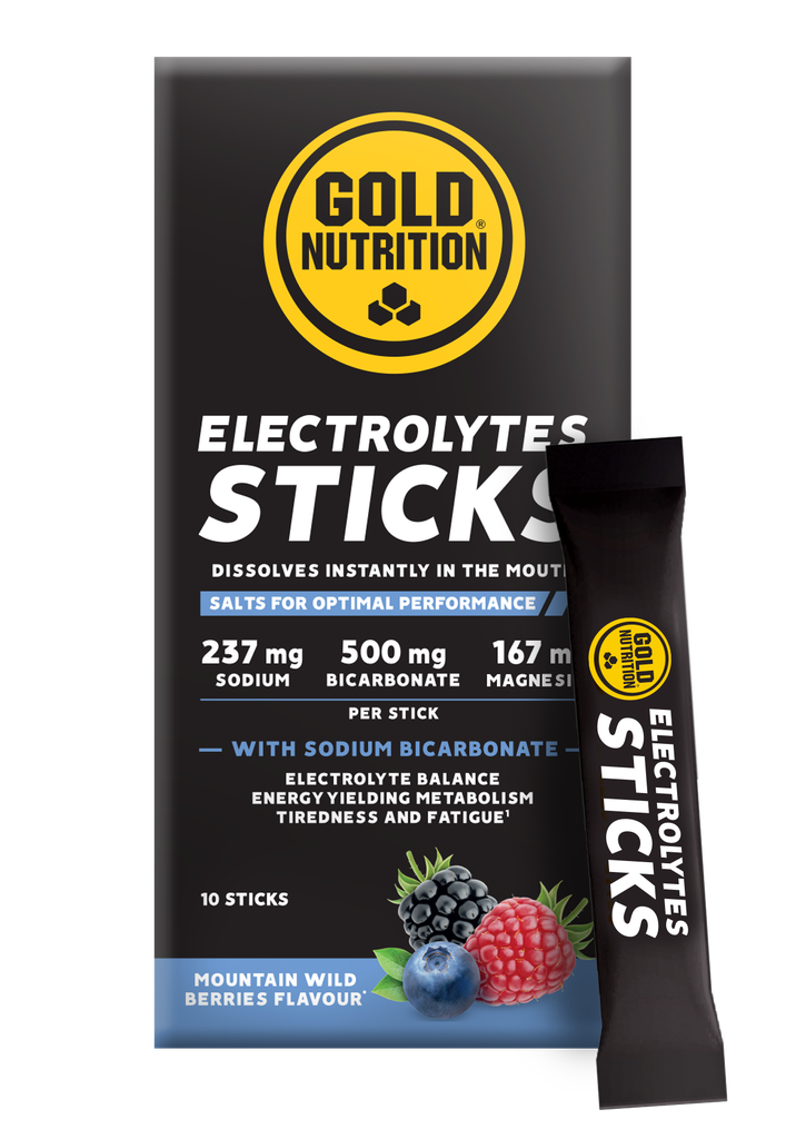 Gold Nutrition - ELECTROLYTES - Boîte de 10 sticks (Baies sauvages)