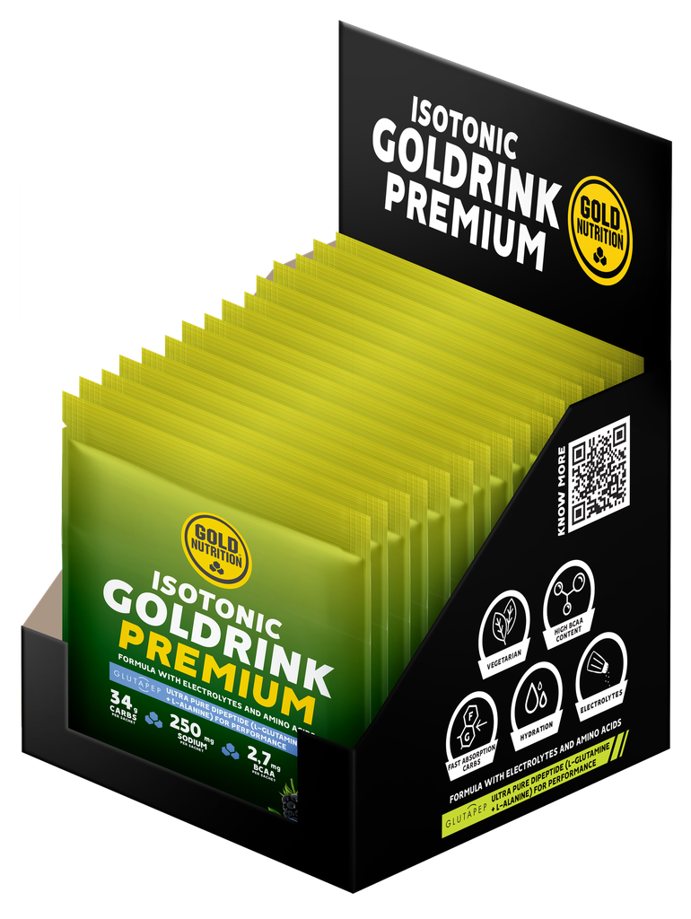 GoldNutrition - Boîte de 15 x sachets GOLD PREMIUM DRINK (Baies sauvages)