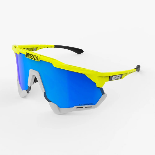 [EY250321] Scicon - AEROSHADE XL YELLOW FLUO MULTIMIRROR BLUE 